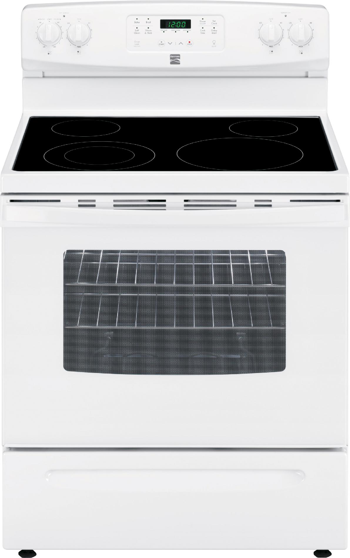 Kenmore 5.3 Cu. Ft.selfcleaning Electric Range White Flashpoint