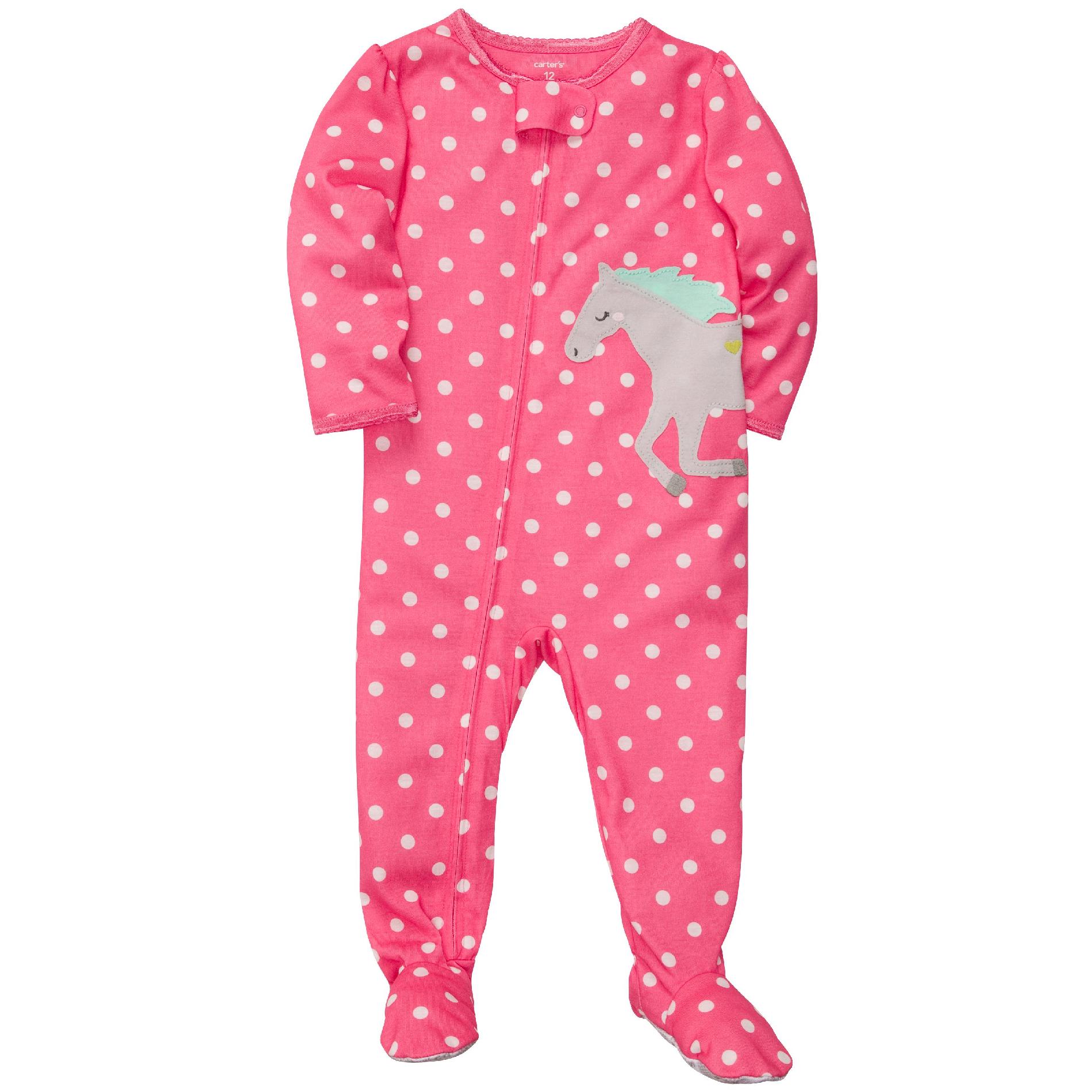 Carter's Infant & Toddler Girl's Sleeper Pajamas Horse
