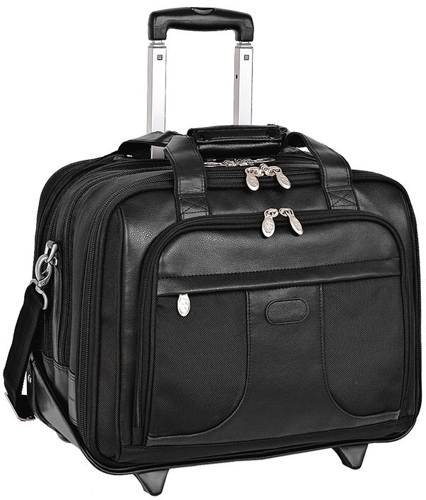 McKlein&reg; CHICAGO - Nylon 17" Detachable-Wheeled Laptop Overnighter with Removable Brief at Kmart.com