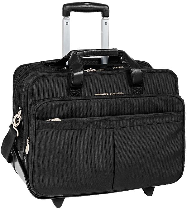 McKlein&reg; ROOSEVELT - Nylon 17" Detachable-Wheeled Laptop Case with removable sleeve at Kmart.com