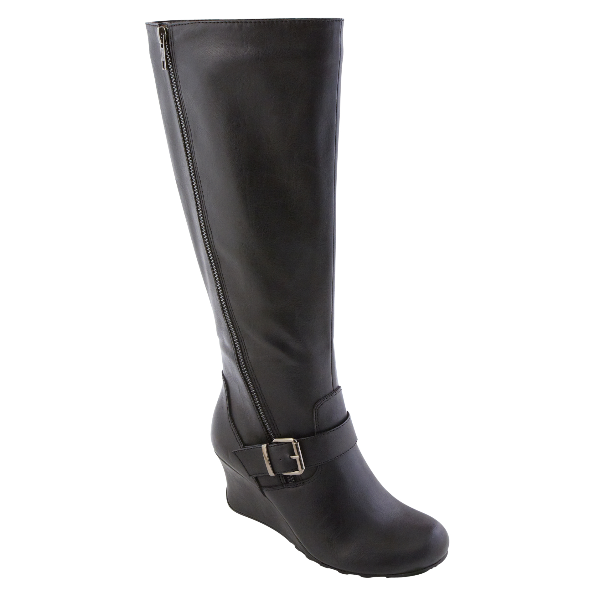 Covington Women's Wedge Boot Jillian Extended Calf Black