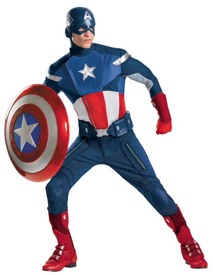 Captain America Avengers Theatrical Men Halloween Costume