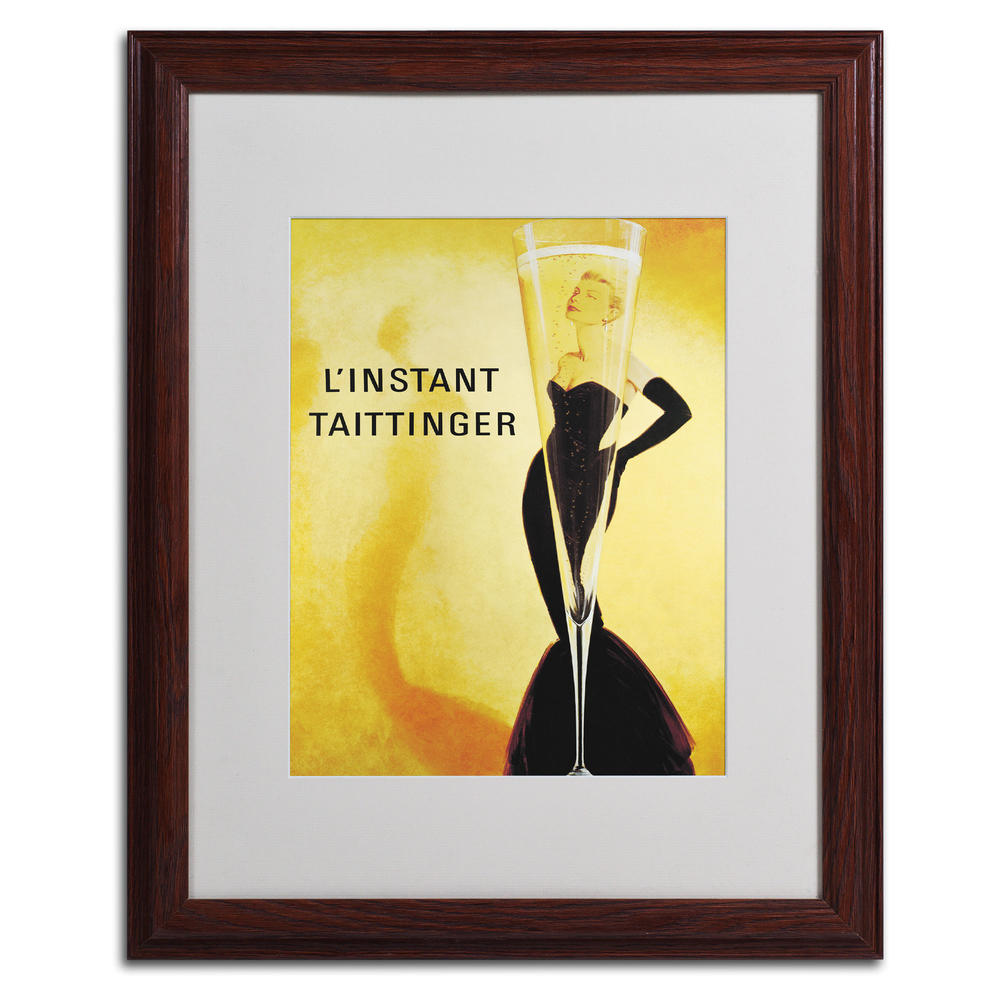 L'instant Taittinger' 11" x 14" Matted Framed Art