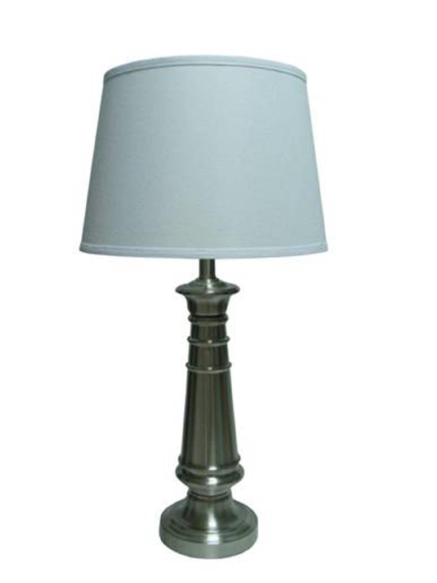27.5" tall metal table lamp.