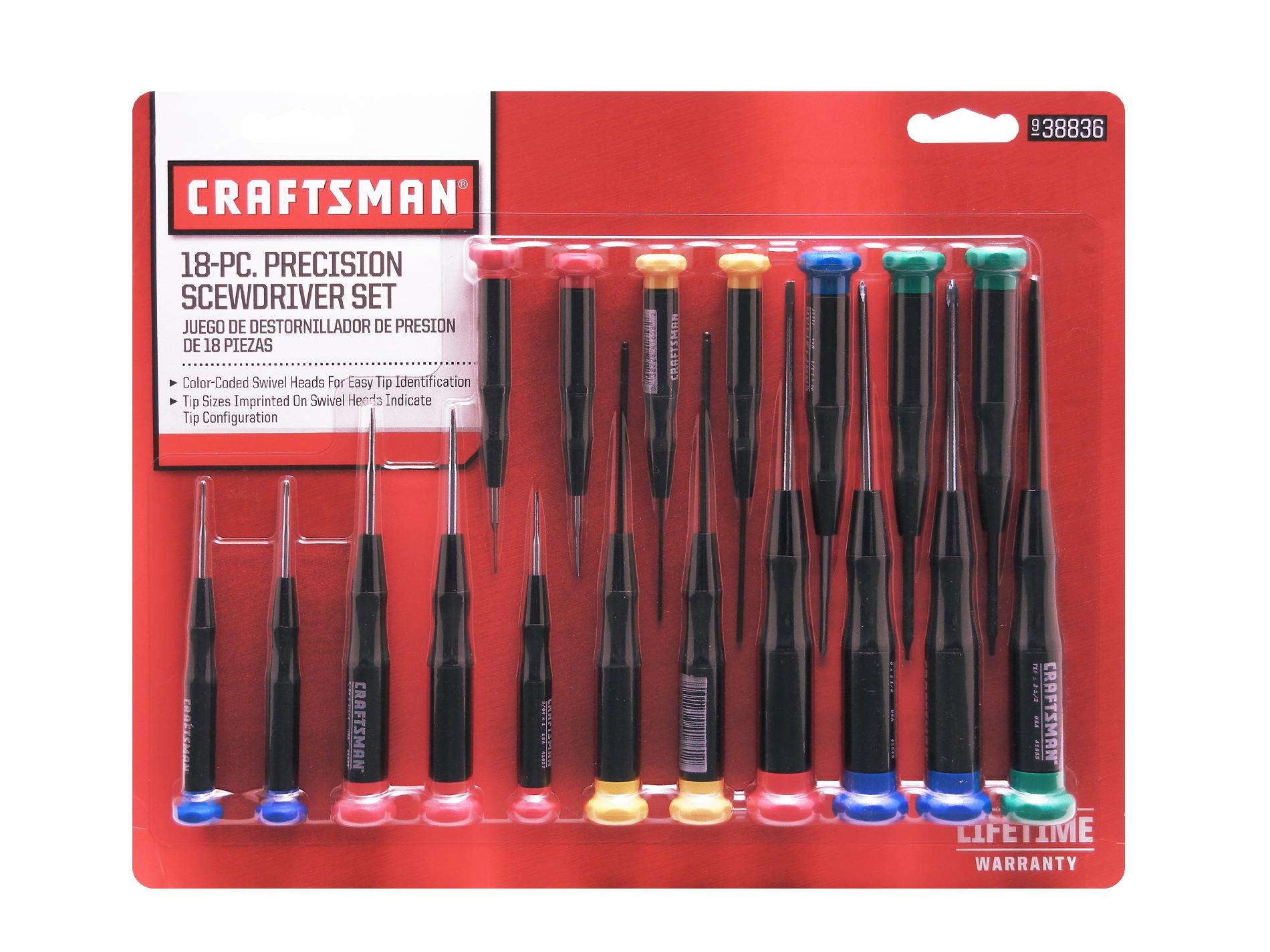 CRAFTSMAN 18PC. PRECISION SCREWDRIVER SET / Screwdrivers Hand Tools