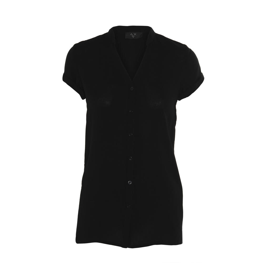 AX Paris Women's Cap Black Sleeve Shirt - Online Exclusive