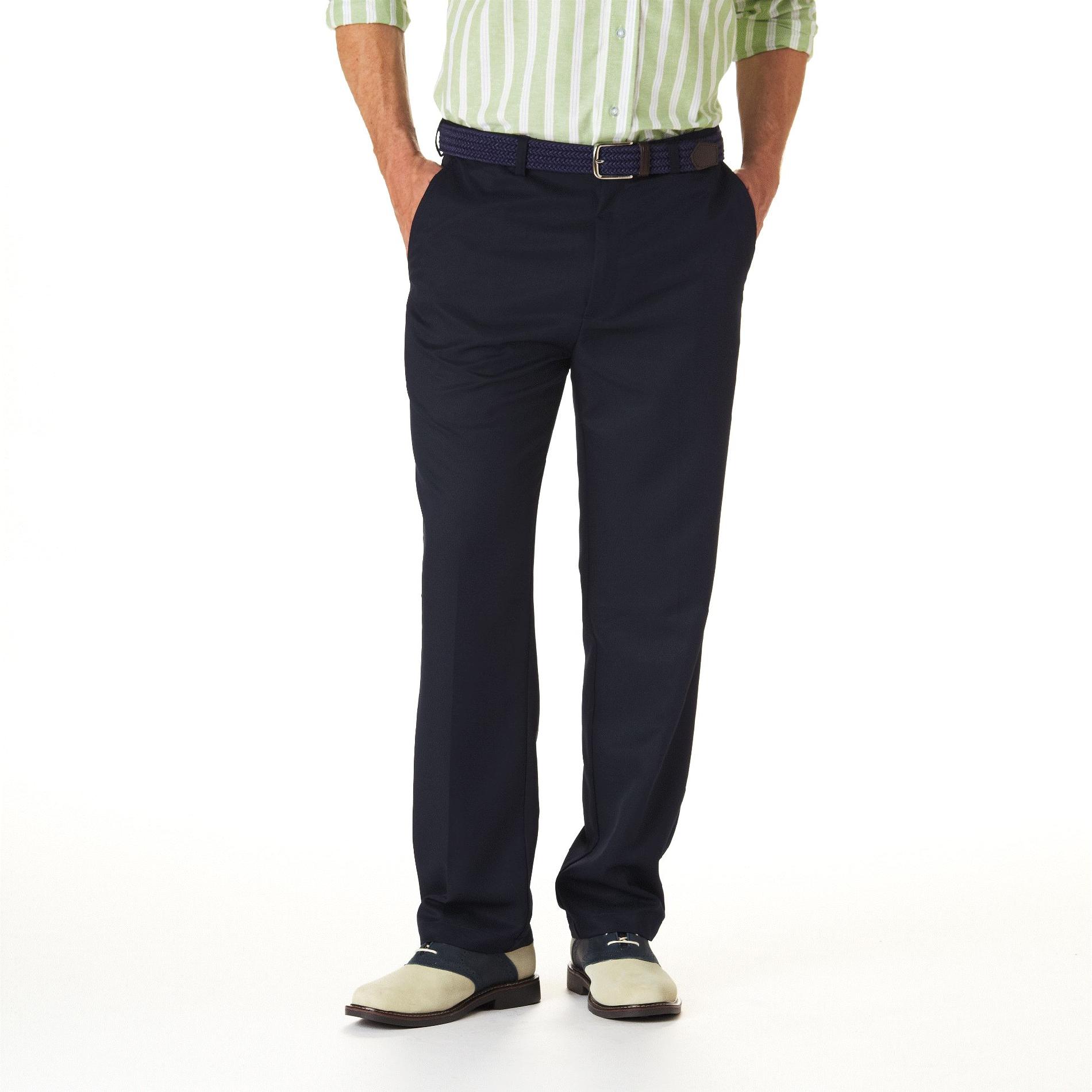 Haggar Men's Cool 18® Micro Wicking Pants Flat Front