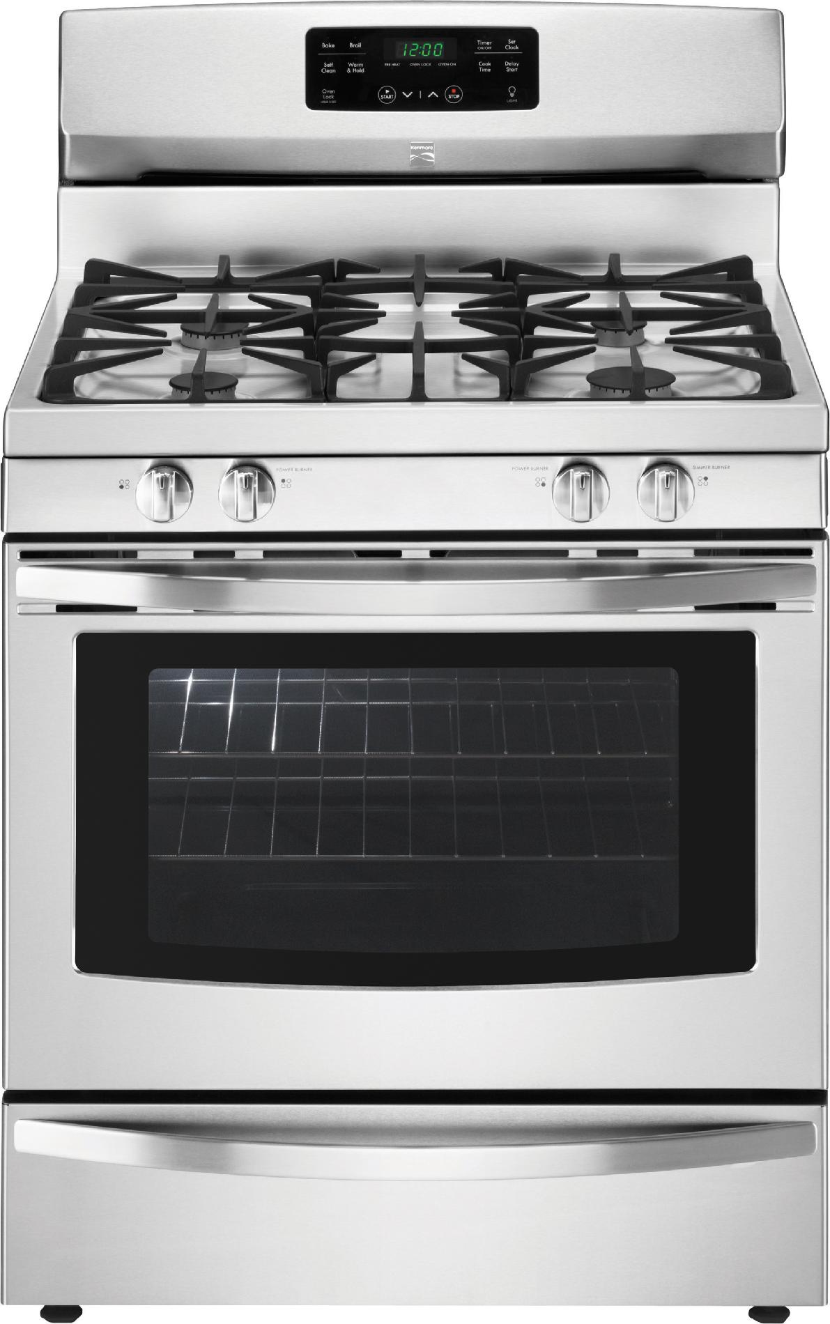 Kenmore 5.0 cu. ft. Gas Range Stainless Steel Stainless Steel Gas Range