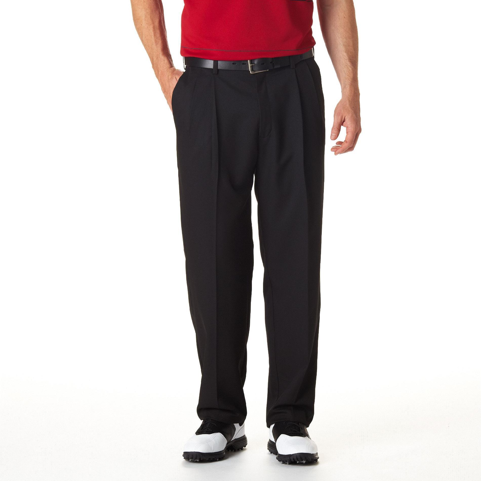 Haggar Men's Cool 18® Micro Wicking Pants Pleated