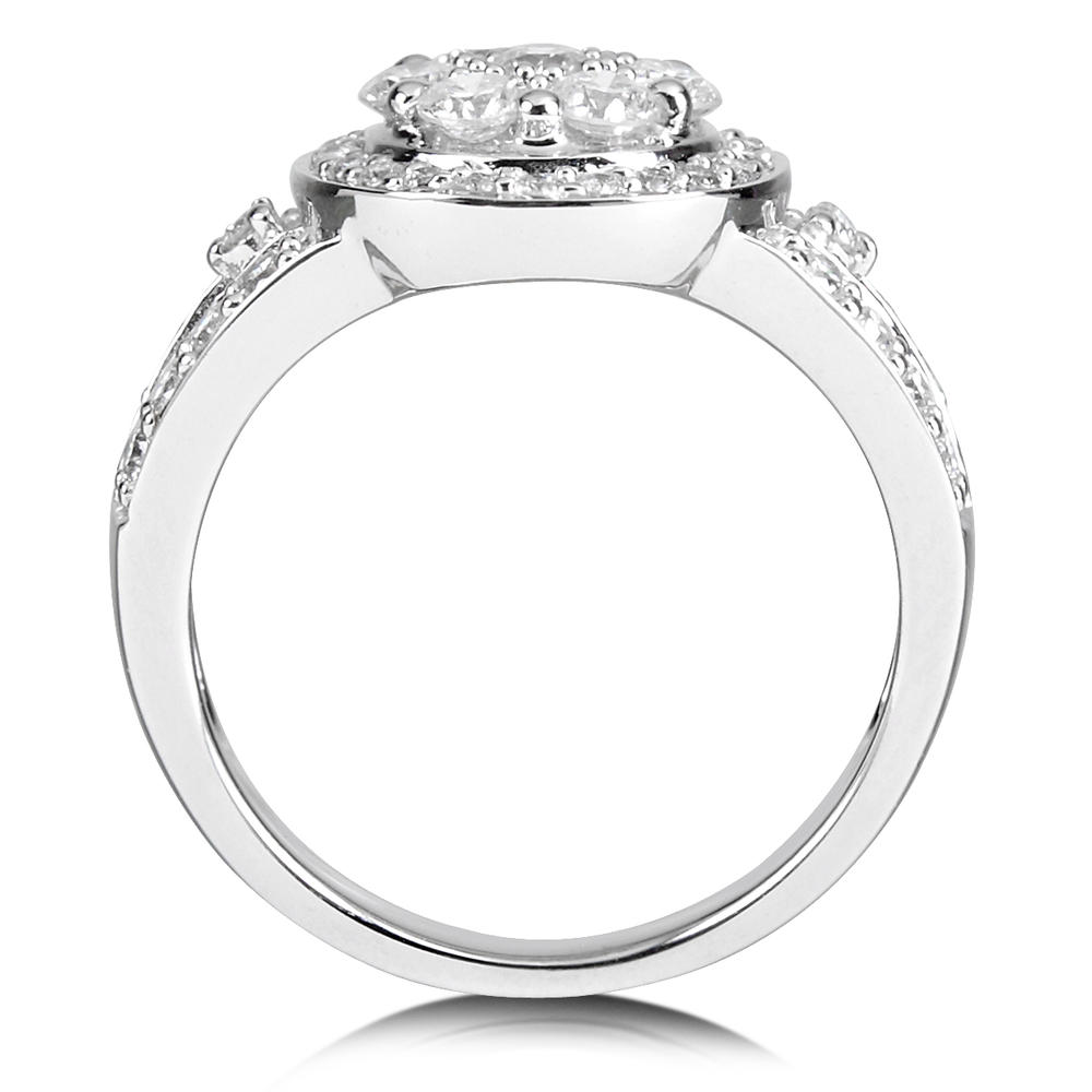 Diamond Wedding Set 1 carat (ct.tw) in 14K White Gold