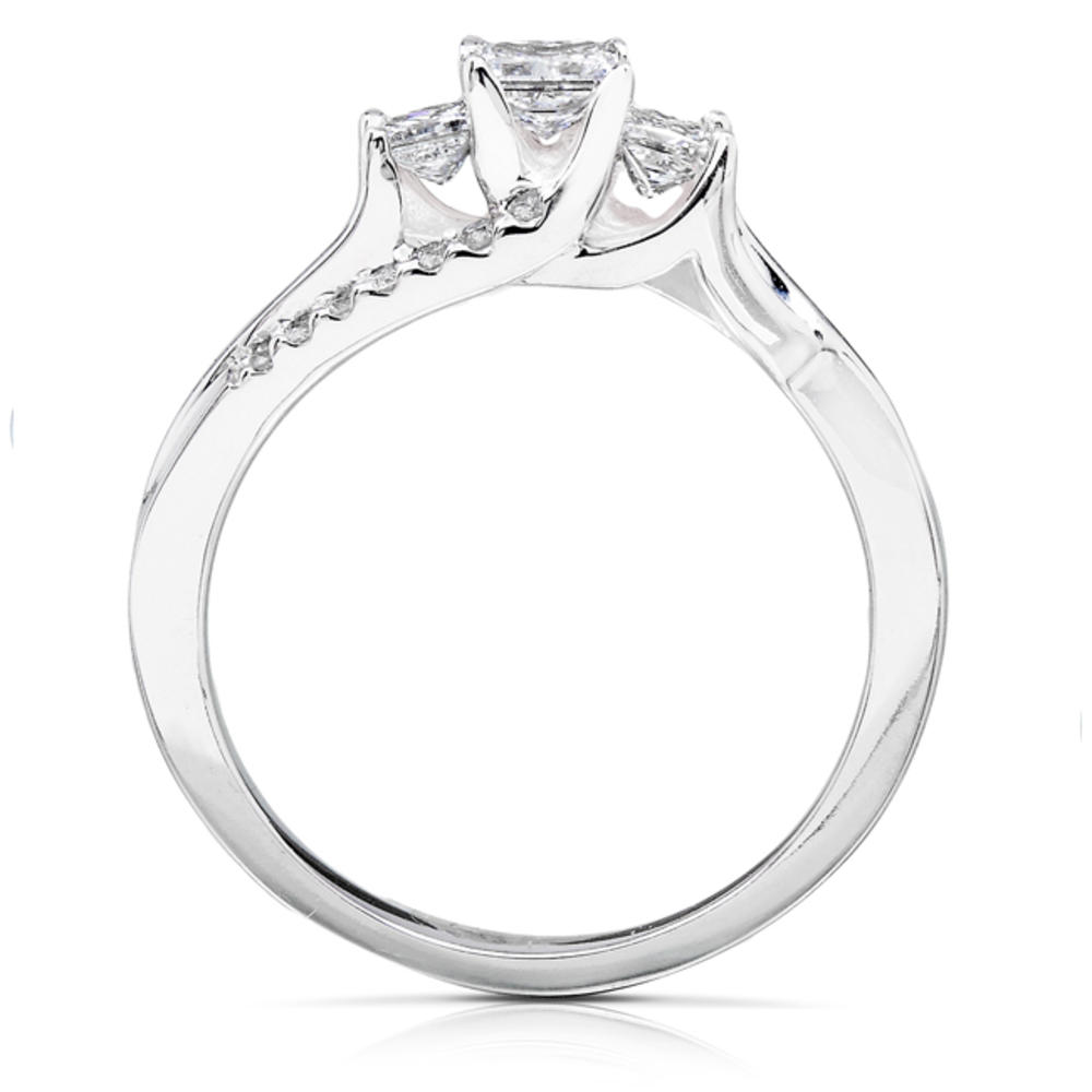 Diamond Wedding Set 3/4 carat (ct.tw) in 14K White Gold