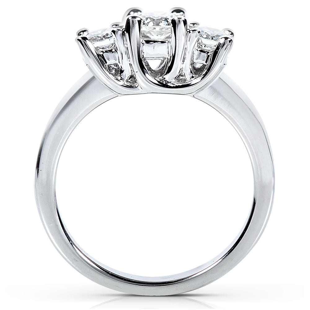 Diamond Wedding Set 1 1/8 carat (ct.tw) in 14K White Gold