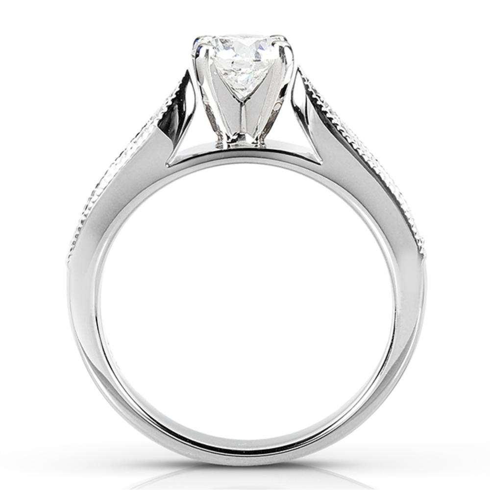 Round-Brilliant Diamond Bridal Set 1 carat (ct.tw) in 14k White Gold (3 Piece Set)