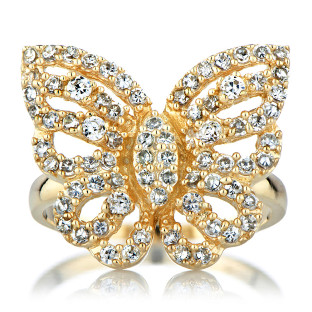 Gold Butterfly Ring - Mariah Carey Inspired Jewelry