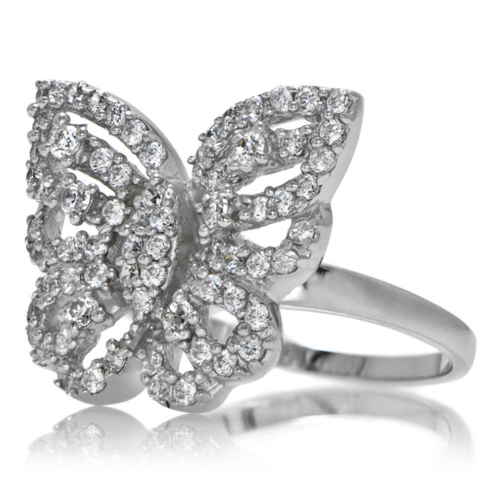 Silver Butterfly Ring - Mariah Carey Inspired