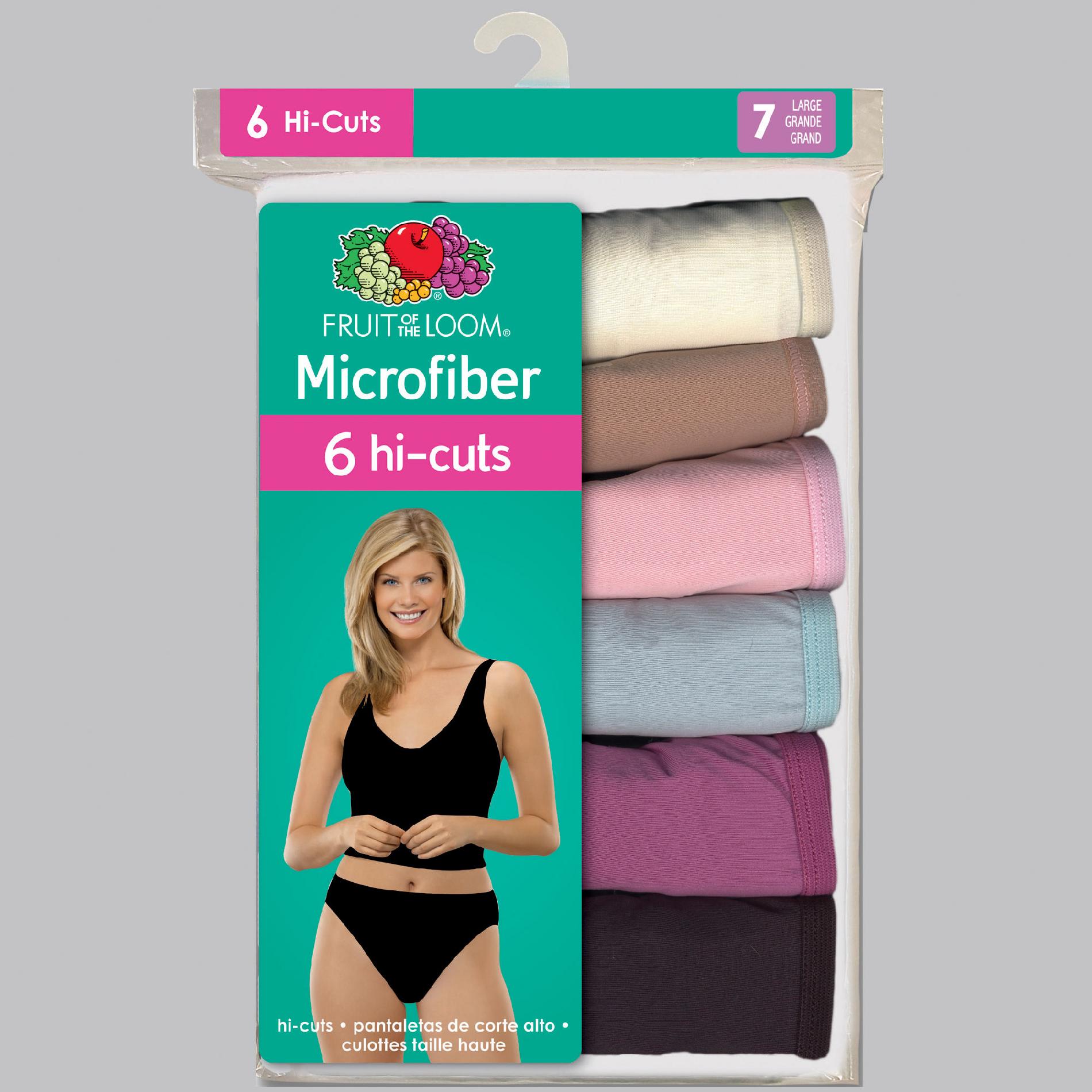 UPC 885306034450 Fruit of the Loom Women's 6 Pack Hi Cut Microfiber