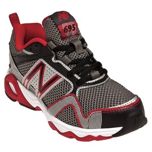 New Balance Boys' 695 Red and Black Athletic Shoe