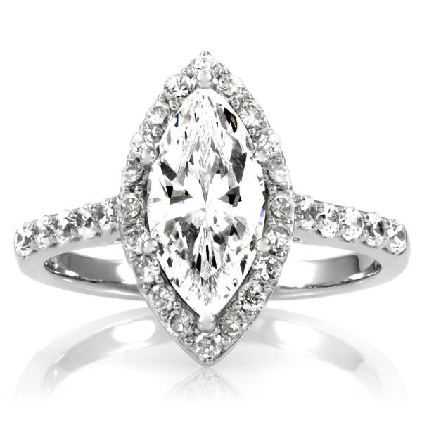 Marquise engagement rings cubic zirconia