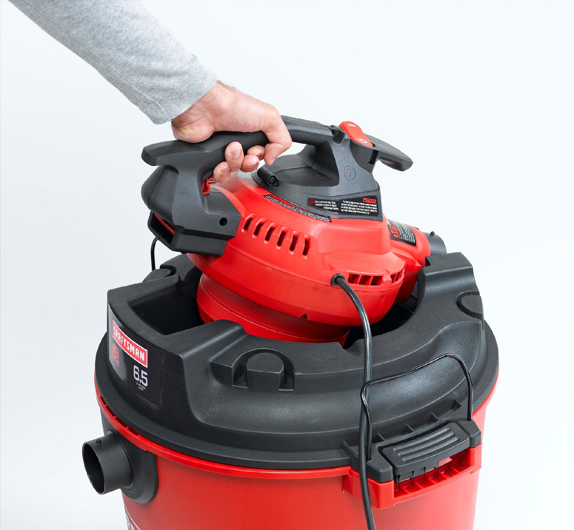 Craftsman 16 Gallon 6 5 Peak HP Detachable Blower Wet Dry Vac Wet Dry