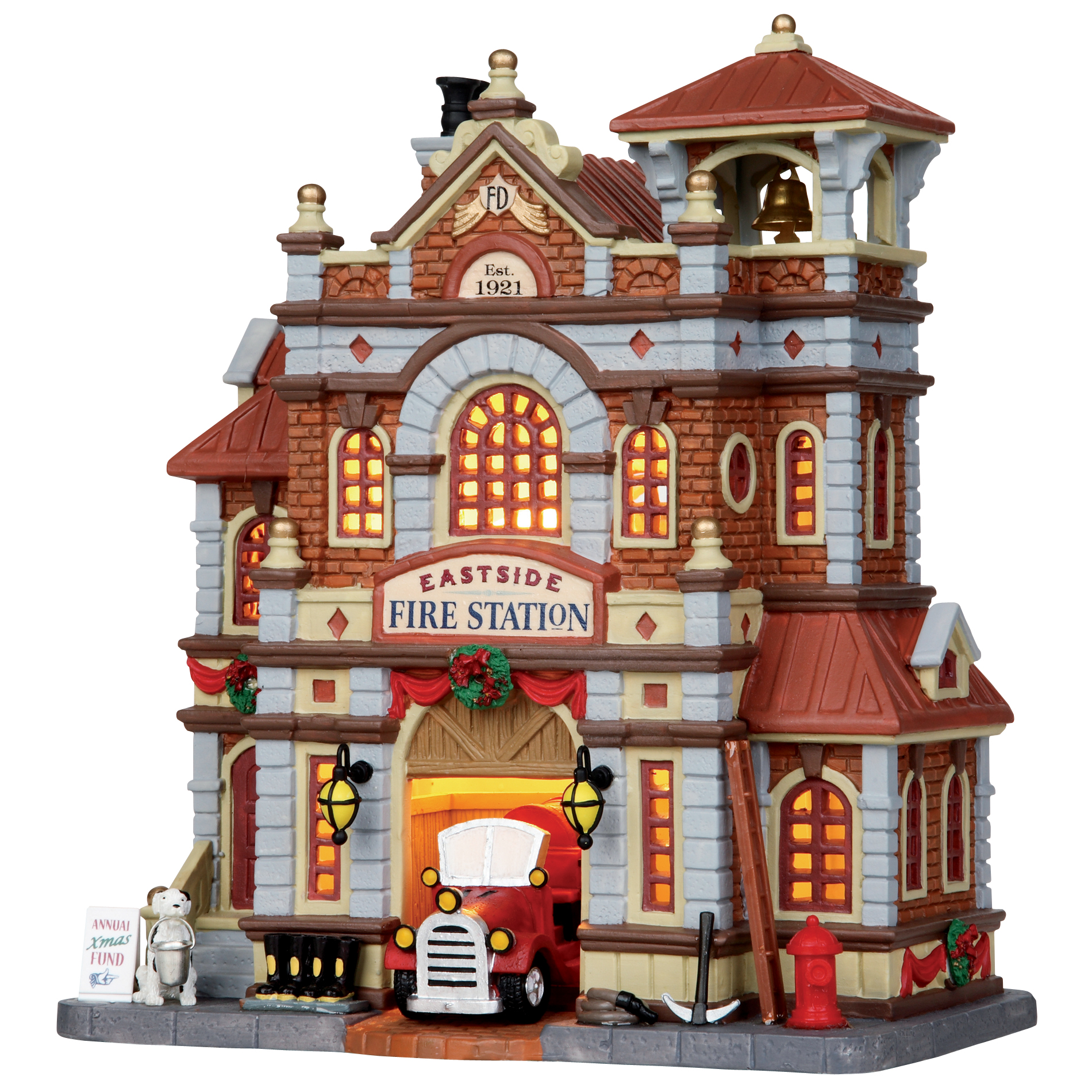 Coventry Cove by Lemax Christmas Village Building, Eastside Fire