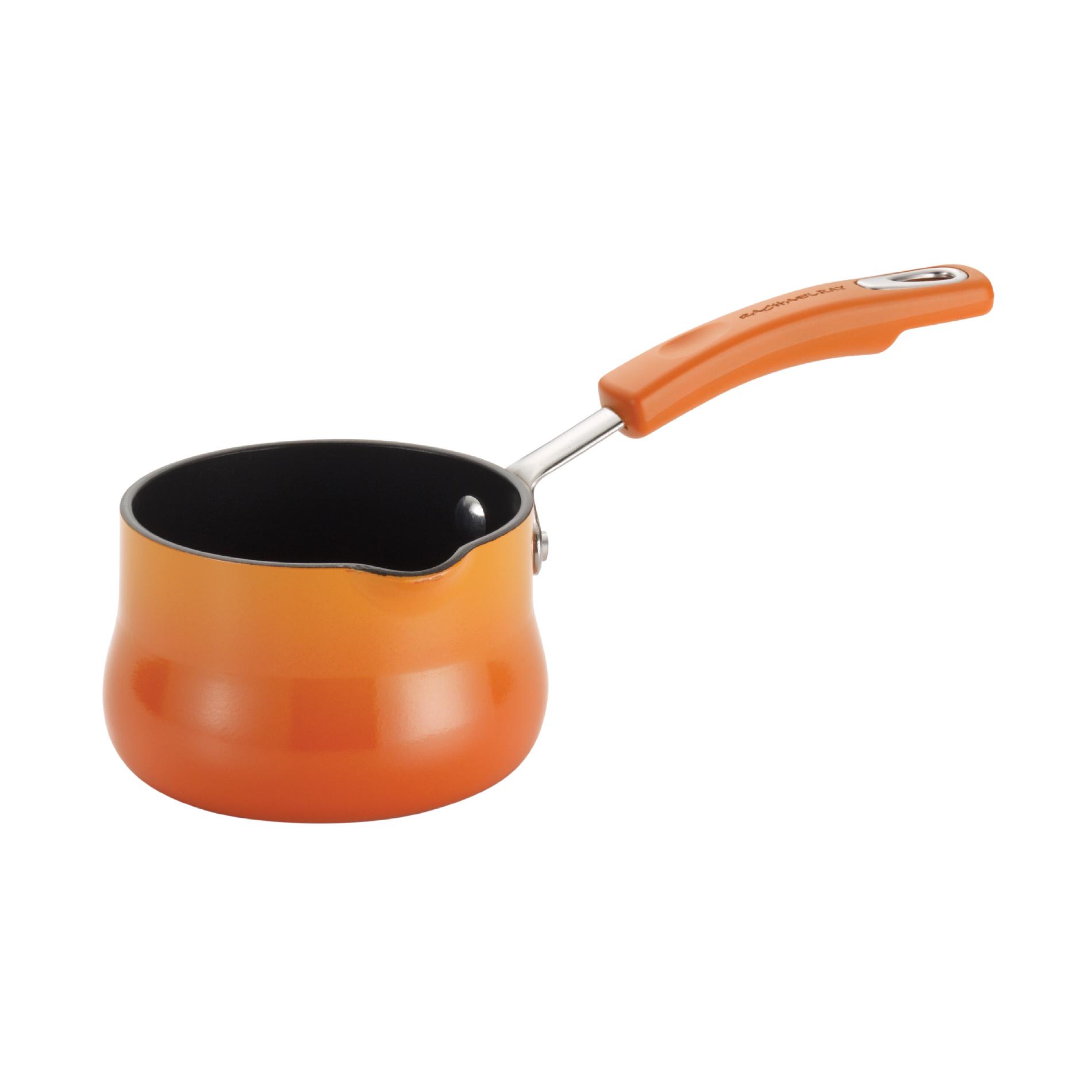 Rachel Shoes Aluminum Nonstick .075-Quart Butter Warmer  Orange Gradient