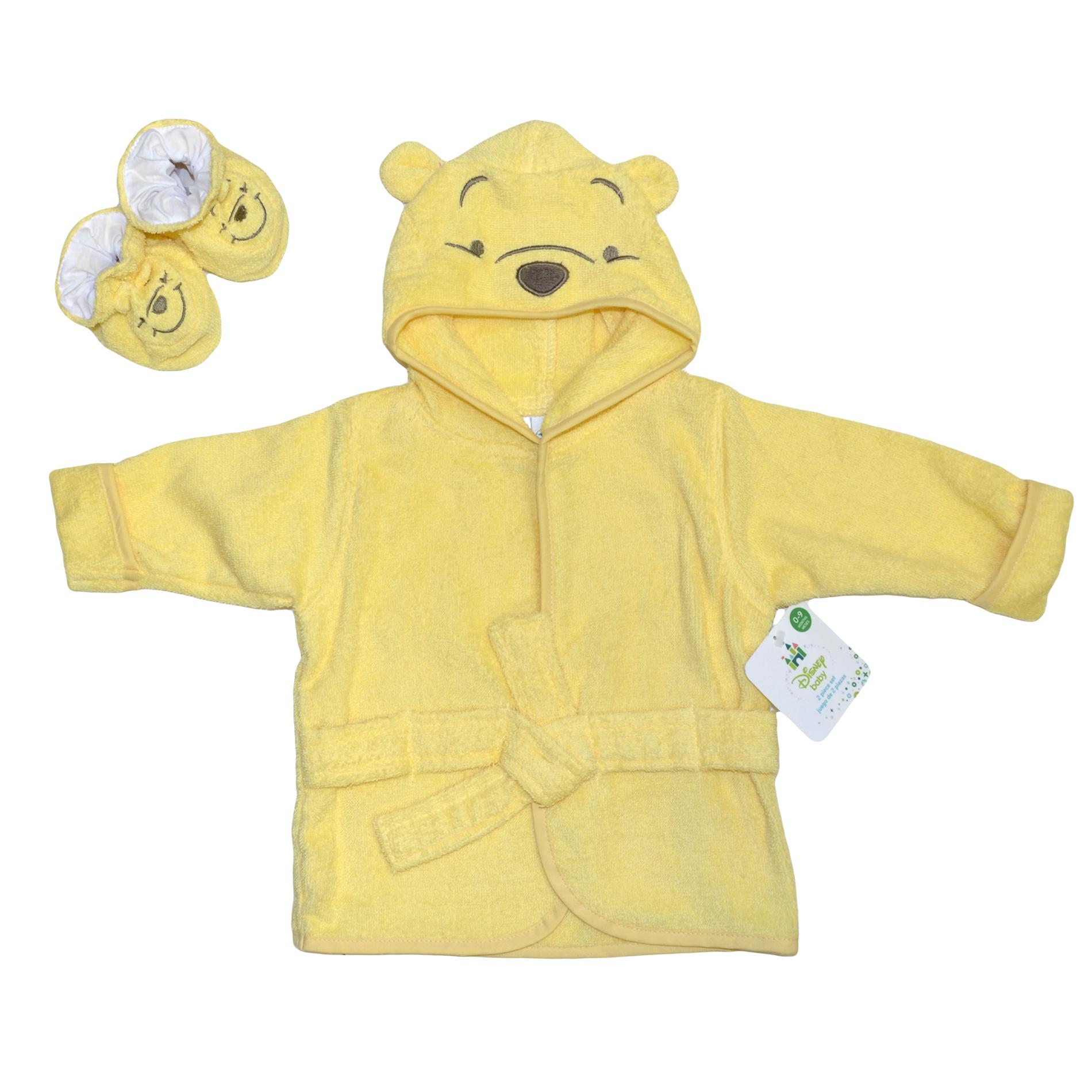 Disney Winnie the Pooh Infant's Terry Cloth Robe & Booties