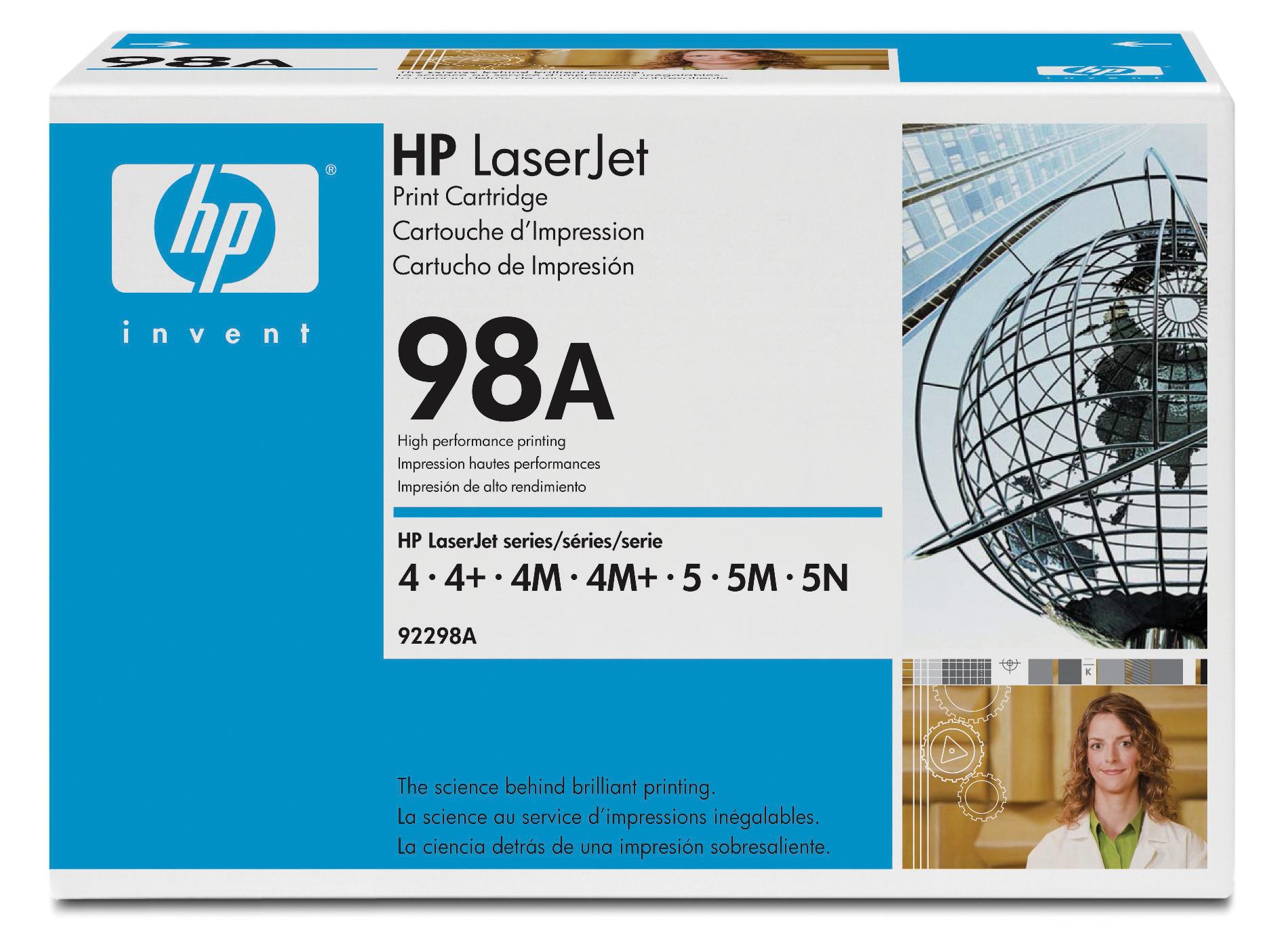 HP 98A Black Laser Toner Cartridge