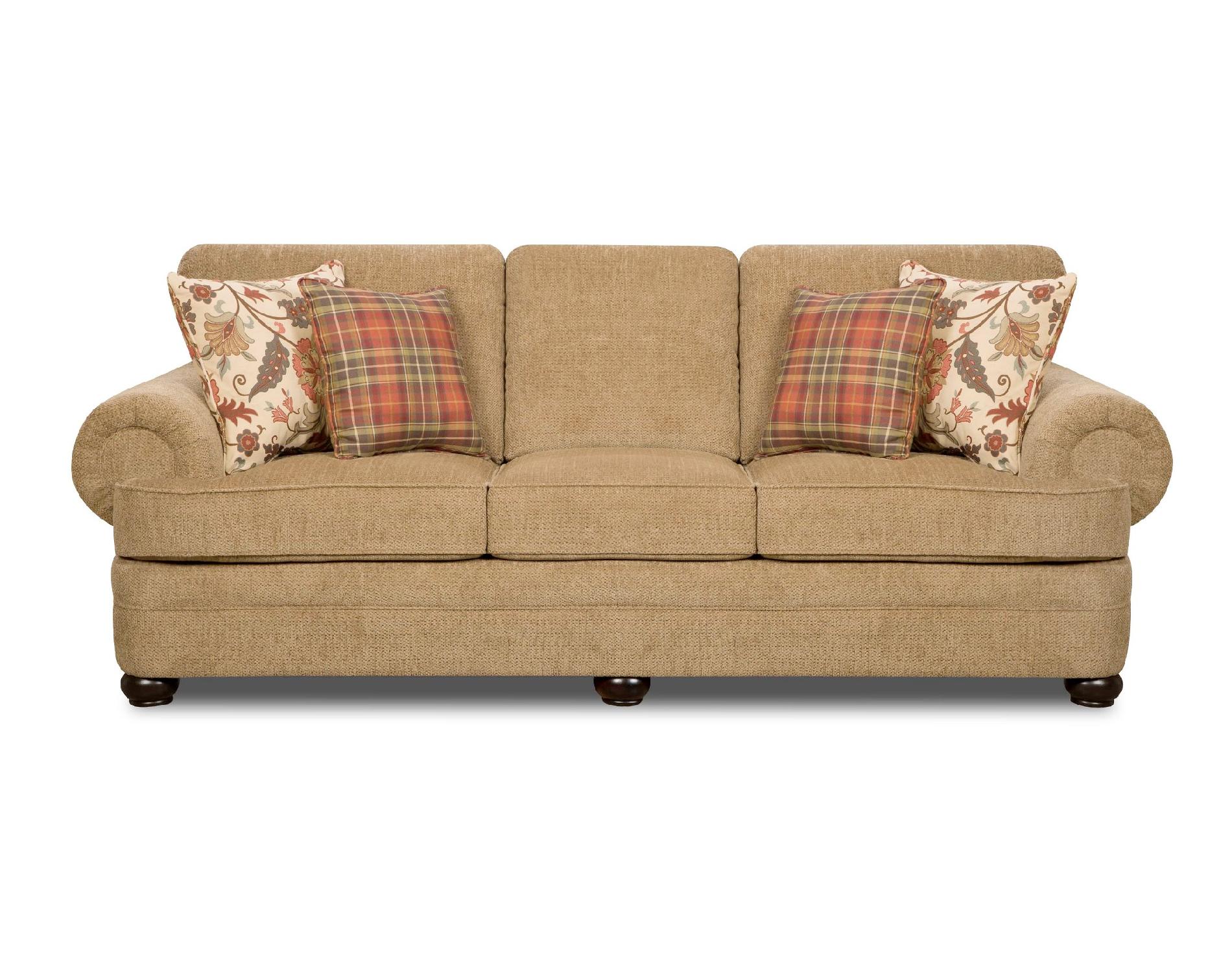 Simmons Thunder Tan Traditional Sofa Shop Your Way Online Shopping