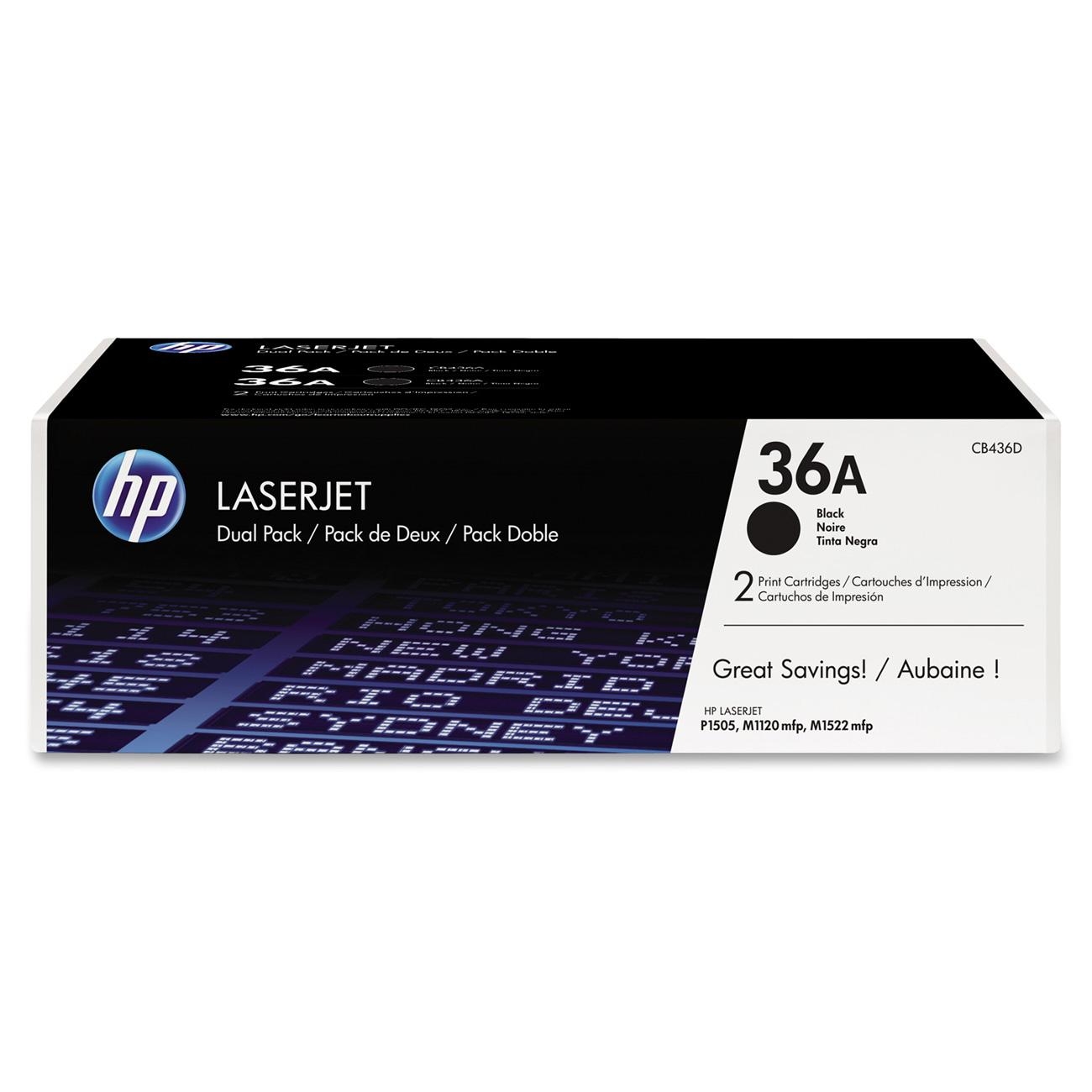 HP 36A Dual-Pack Toner Cartridge