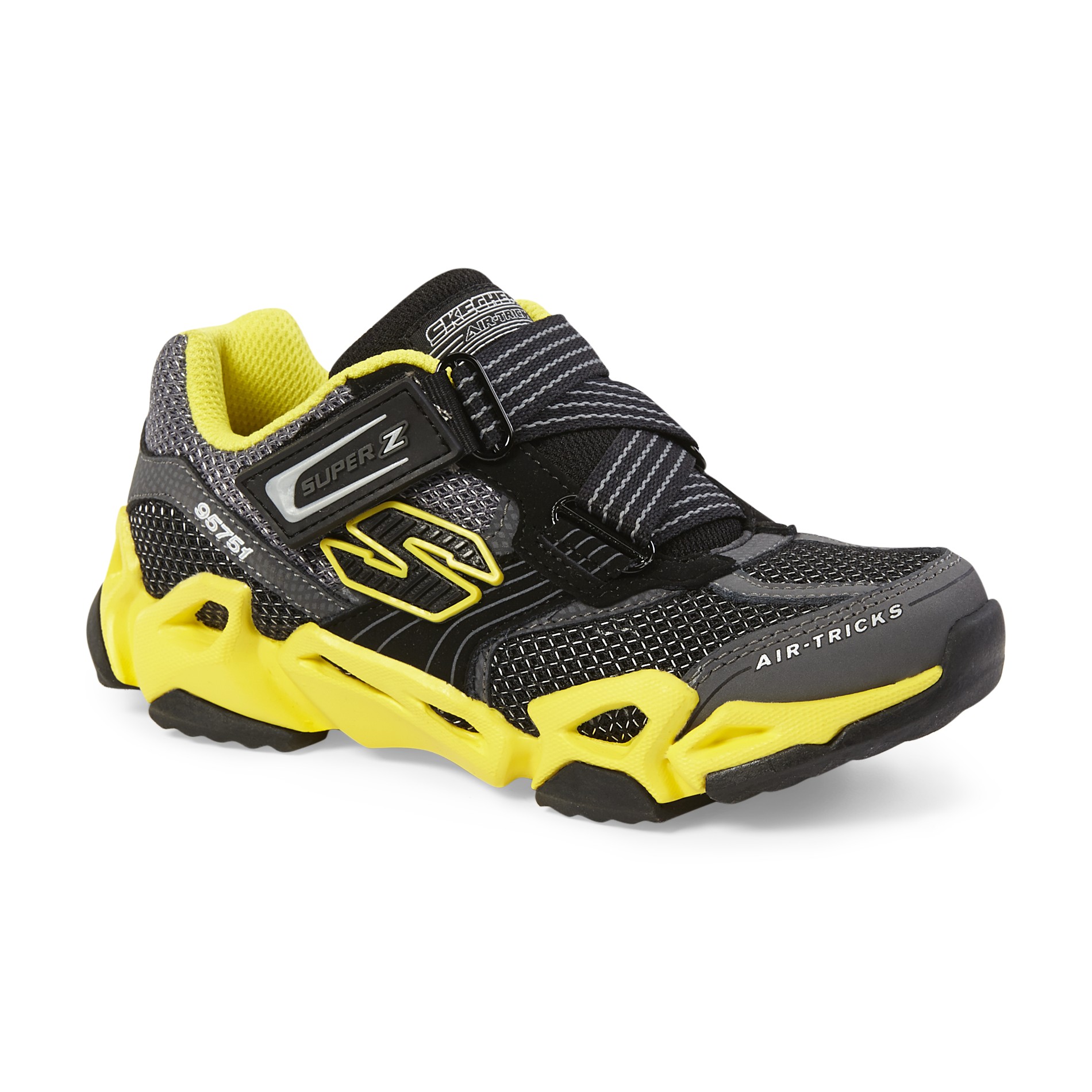 Skechers Boy's Air-Mazing Kid Fierce Flex Grey/Yellow Training Shoes