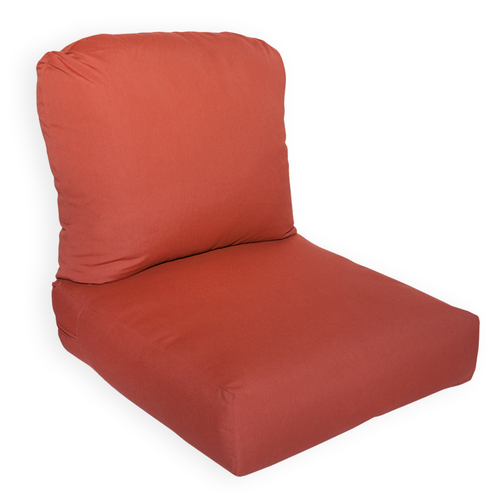 Deluxe Deep Seating Chair Cushion available in Canvas Henna, Spectrum Sand, and Canvas Cork
