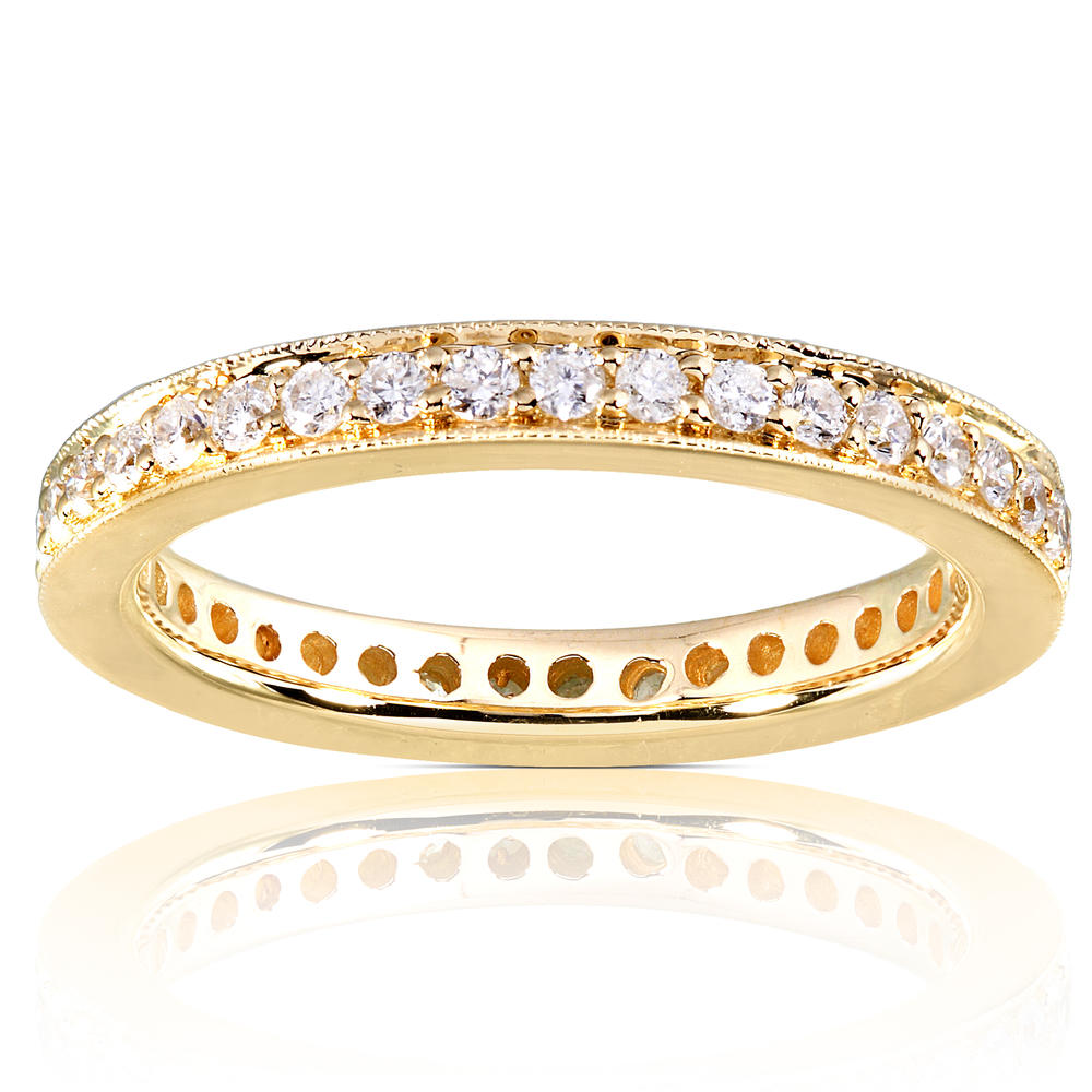 Diamond Eternity Wedding Band 1/2 carat (ct.tw) in 14K Yellow Gold