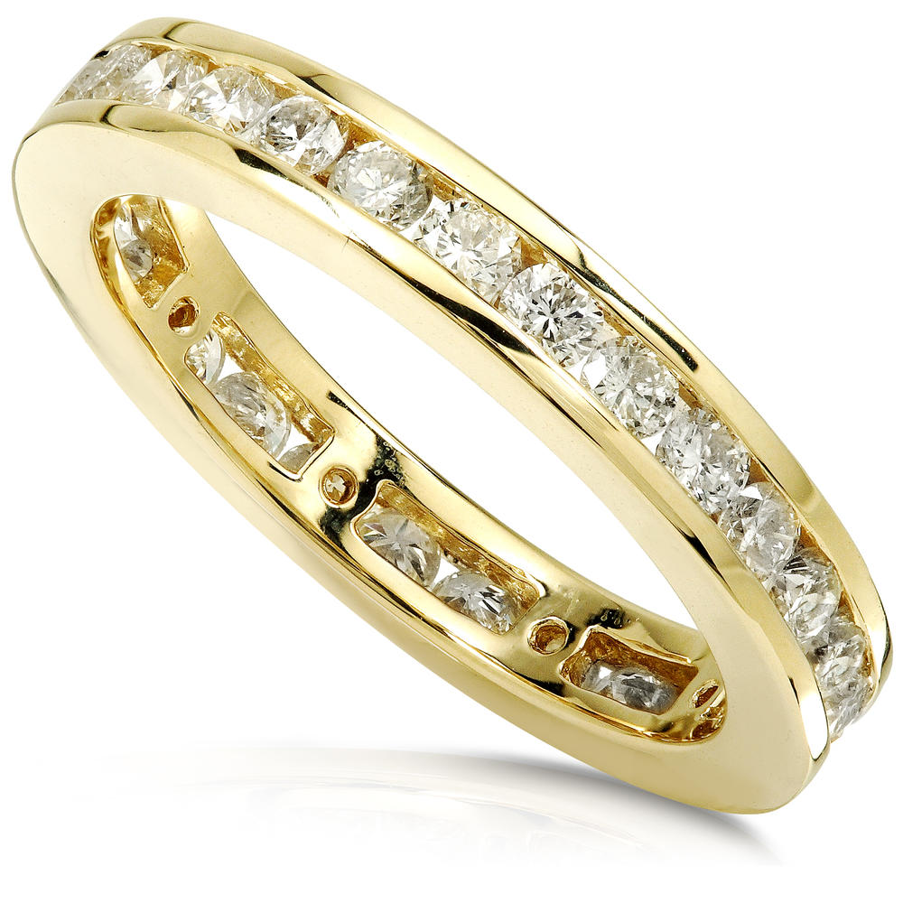 Diamond Eternity Wedding Band 1 carat (ct.tw) in 14K Yellow Gold