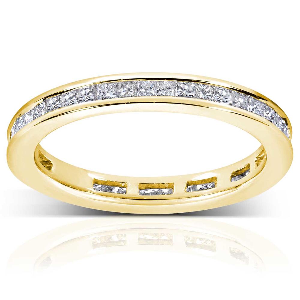 Princess Eternity Diamond Wedding Band 1 Carat (ct.tw) in 14k Gold
