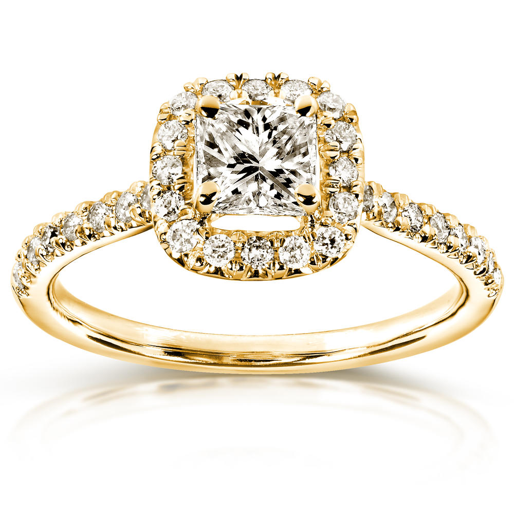 Diamond Engagement Ring 3/4 carats (ct.tw) in 14k Yellow Gold