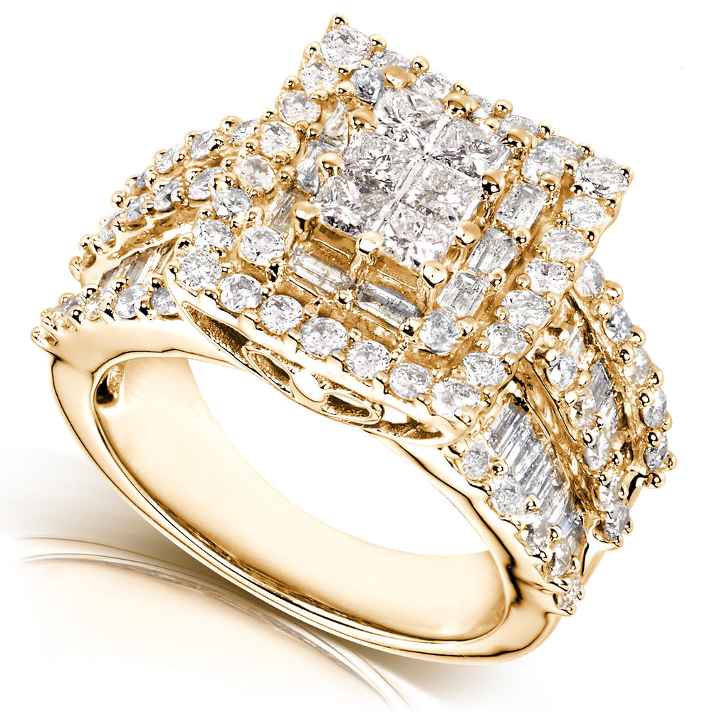 2 Carat (ct.tw) Diamond Engagement Ring in 14K Yellow Gold