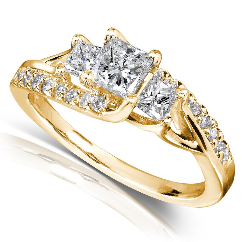 Princess Cut Diamond Engagement Ring 1 Carat (ct.tw) in 14k Gold