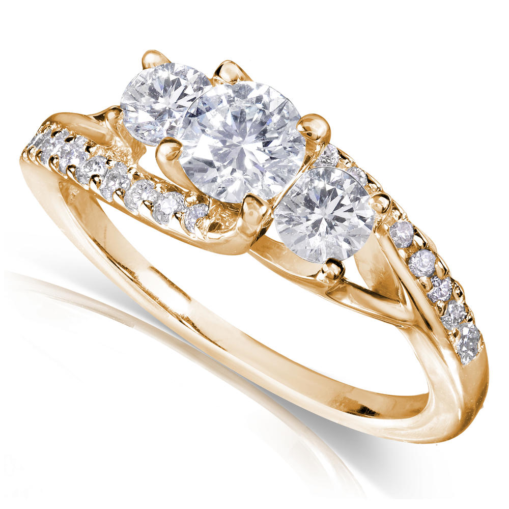 Round Diamond Engagement Ring 1 Carat (ct.tw) in 14k Gold