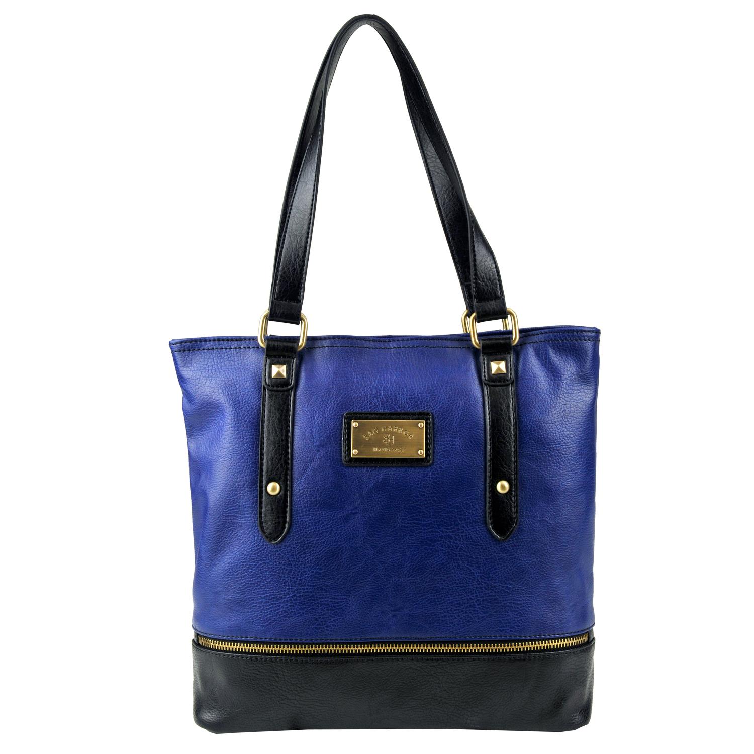 Sag Harbor Women's Everest Faux Leather Tote Bag