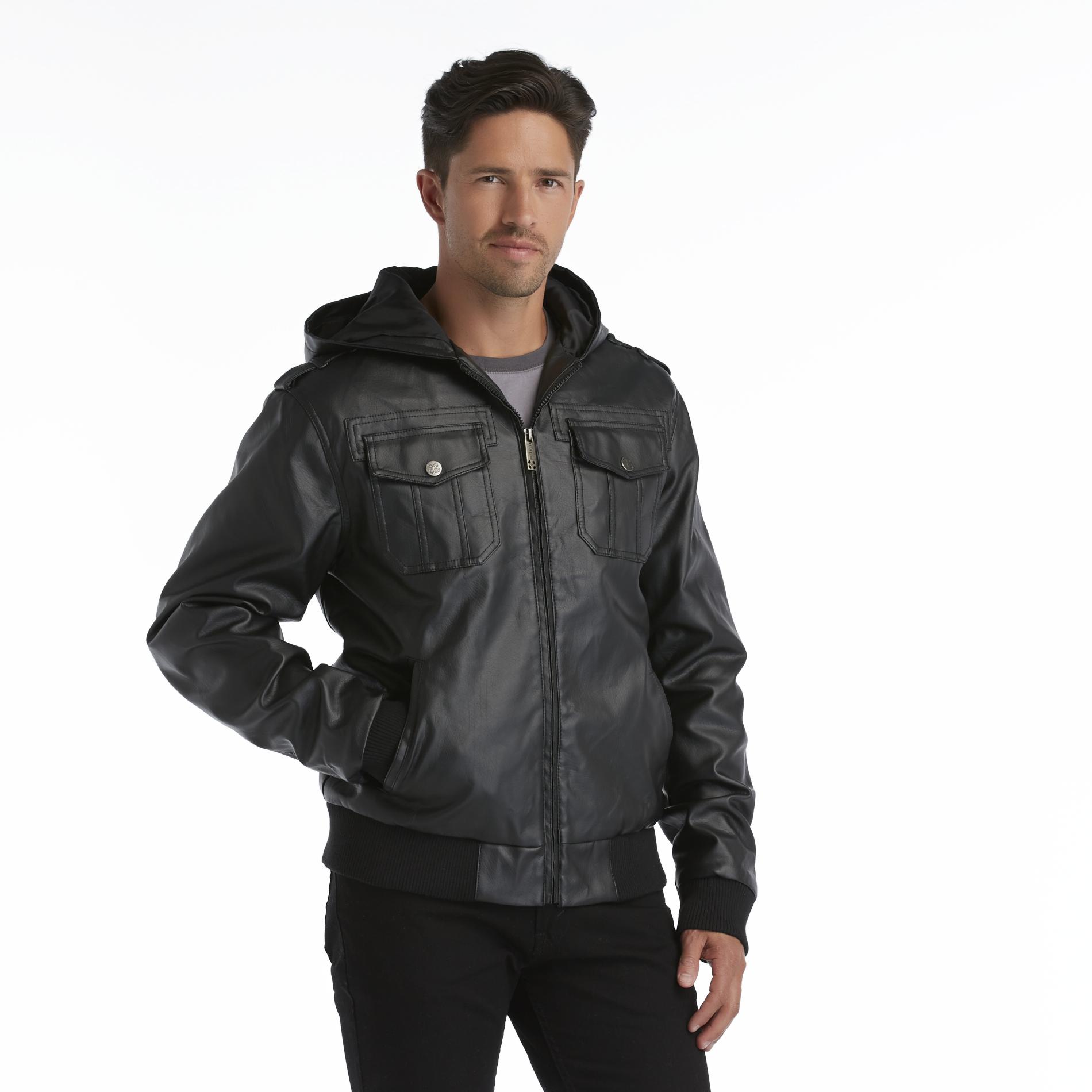 Whispering Smith Men's Hooded Motorcycle Jacket Shop