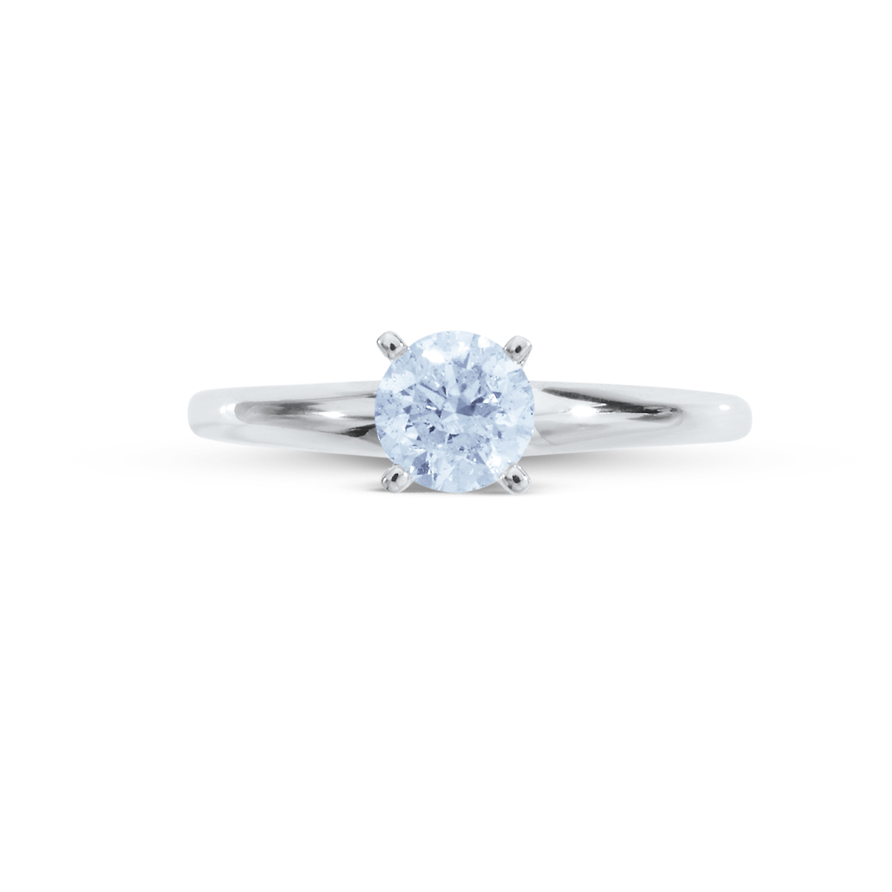 1/2 Cttw Round-Cut 14K White Gold Diamond Engagement Ring