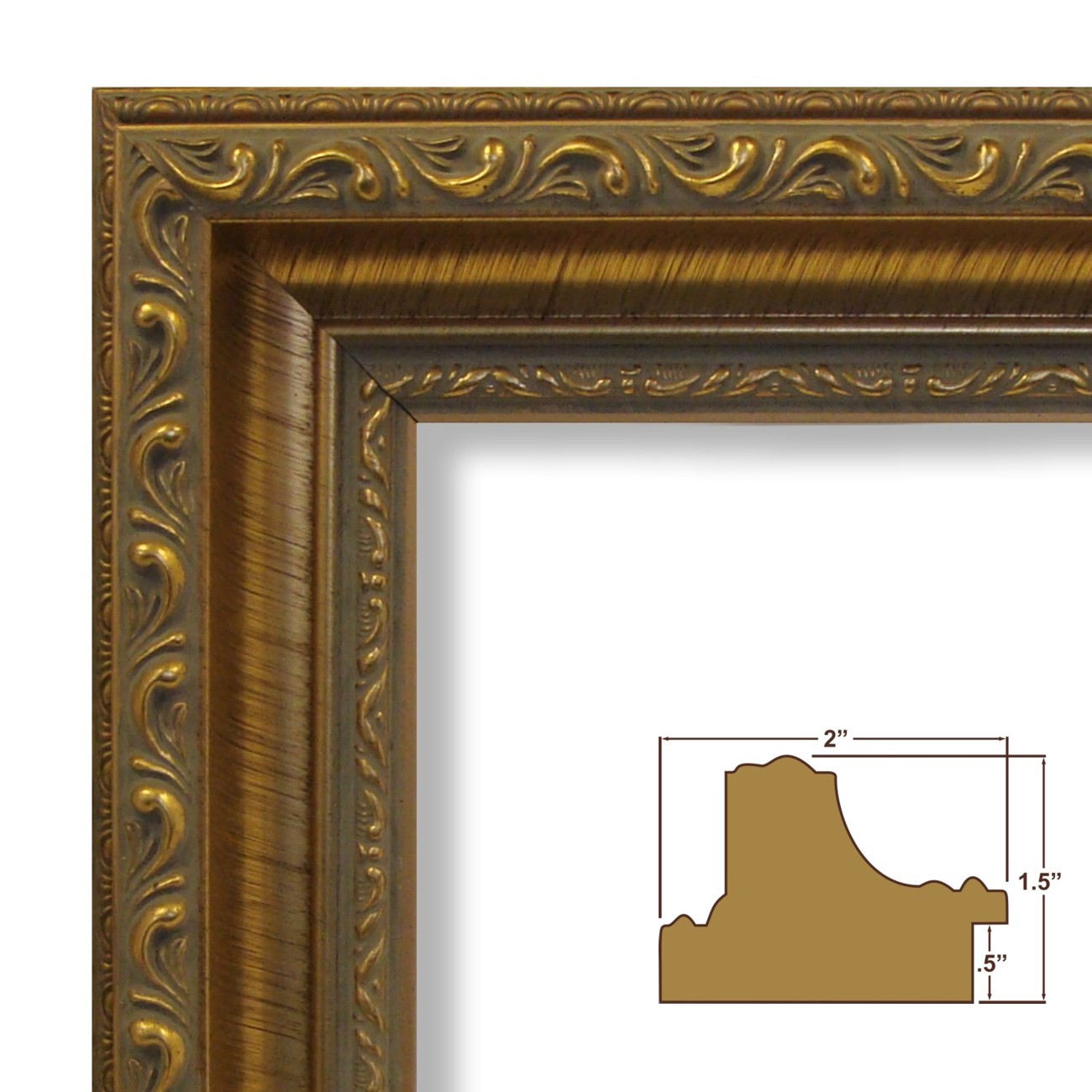 French Country Ornate Solid Wood Picture Frame (6607)