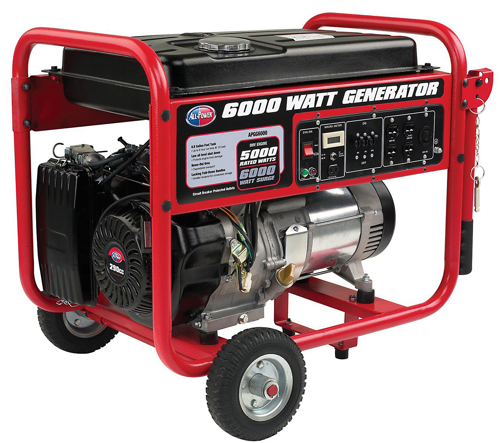 All Power America 6000w Portable Generator - Non CA - Lawn & Garden