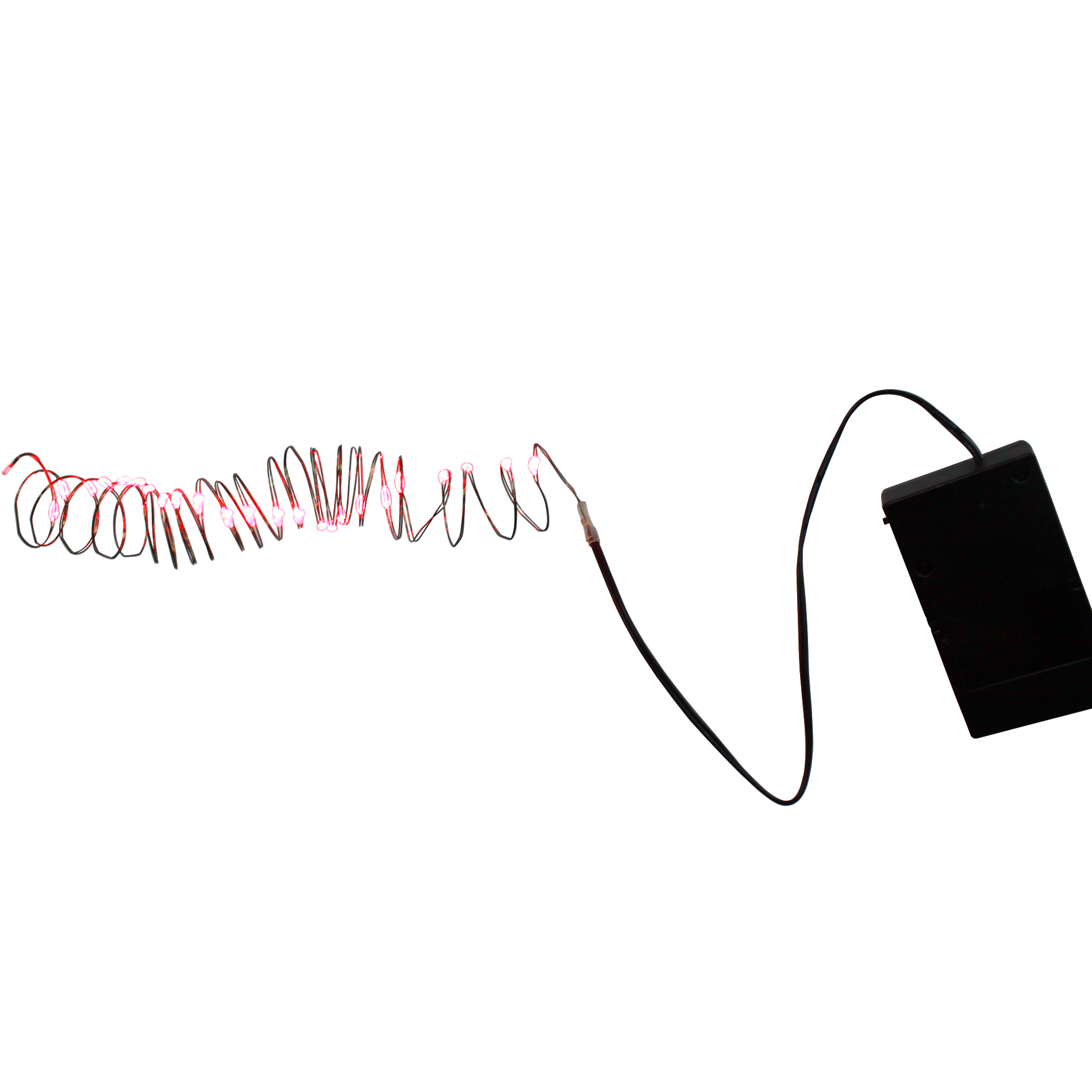 Trim A Home Battery Operated Wire Christmas Lights Red 24 ct.