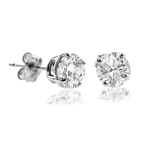 Diamond Earrings for April Birthsone