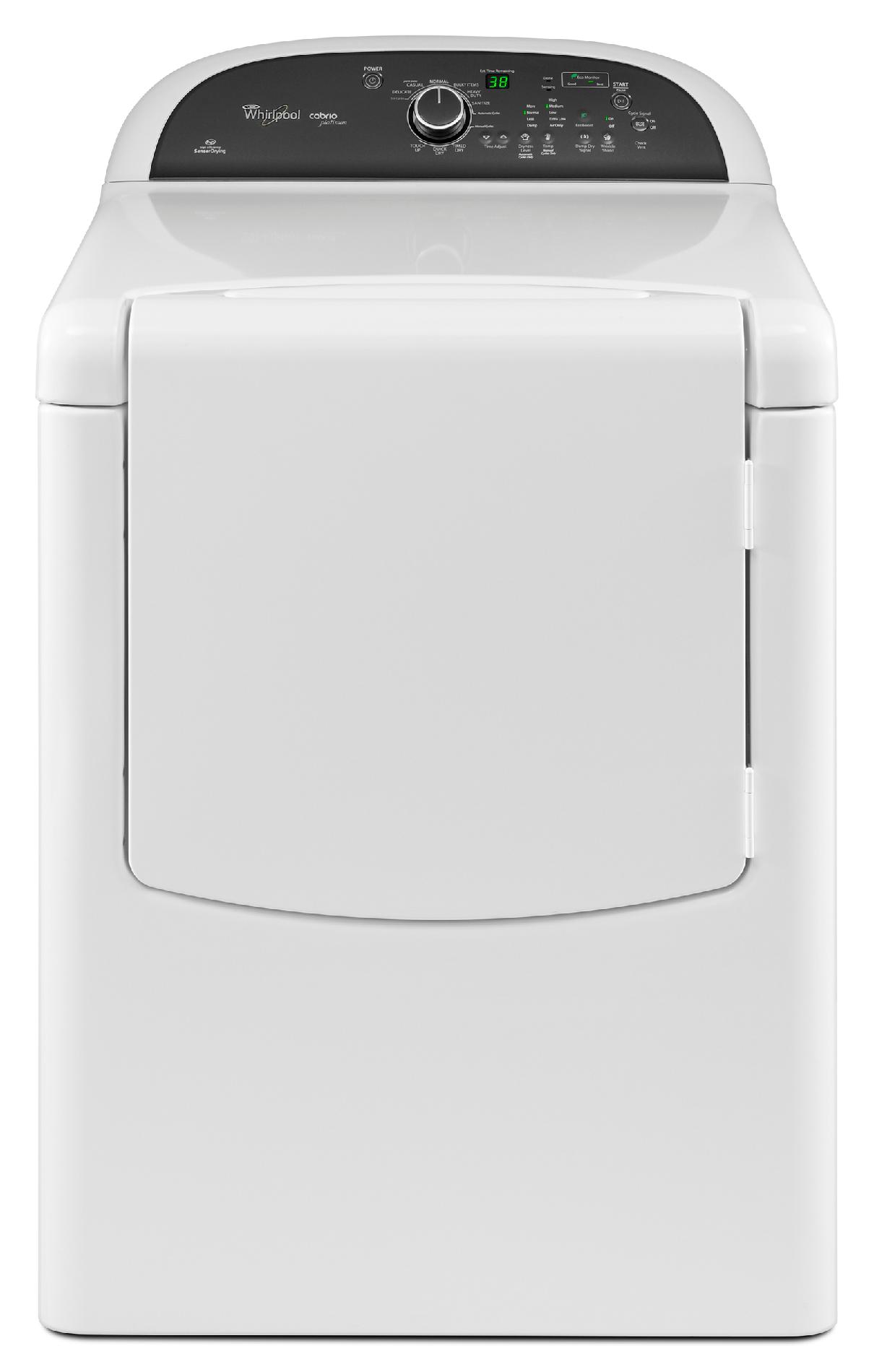 Whirlpool 7.6 cu. ft. Electric Dryer w/ Advanced Moisture Sensing - White 7.0 cu. ft. and greater