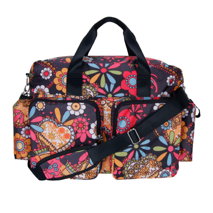 Trend Lab Diaper Bag - Bohemian Floral Deluxe Duffle - Baby 