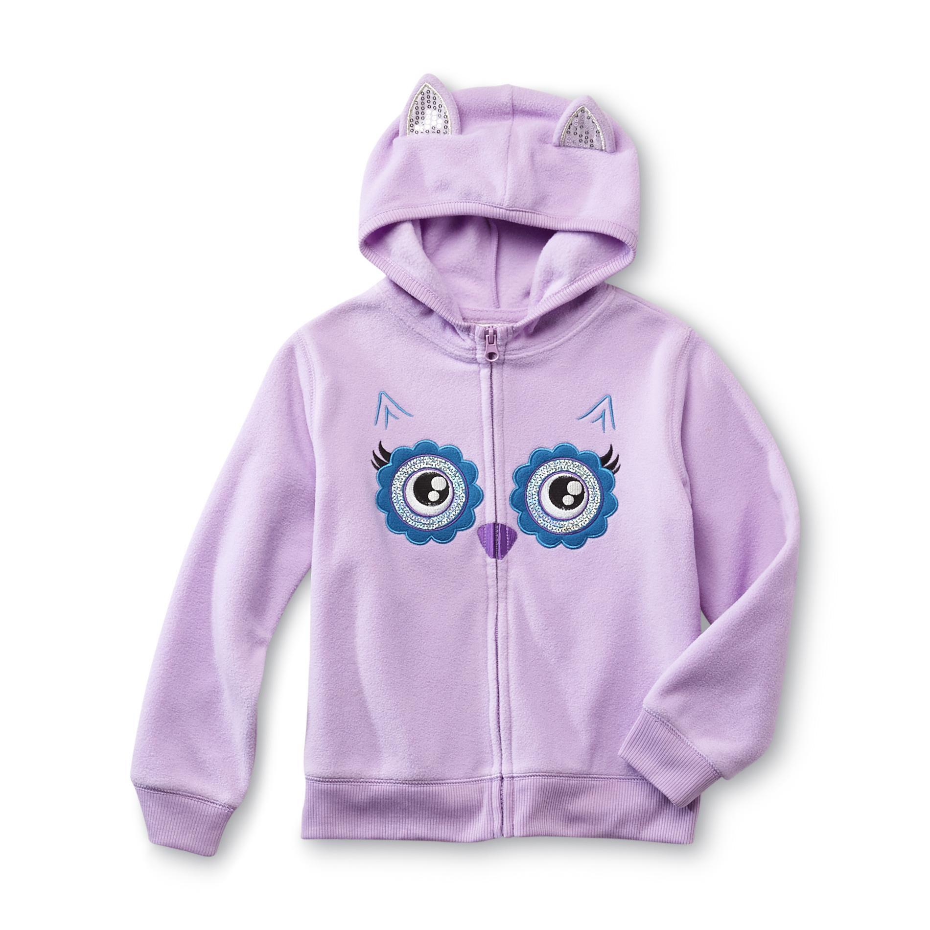 Toughskins Girl's Fleece Hoodie Jacket Owl
