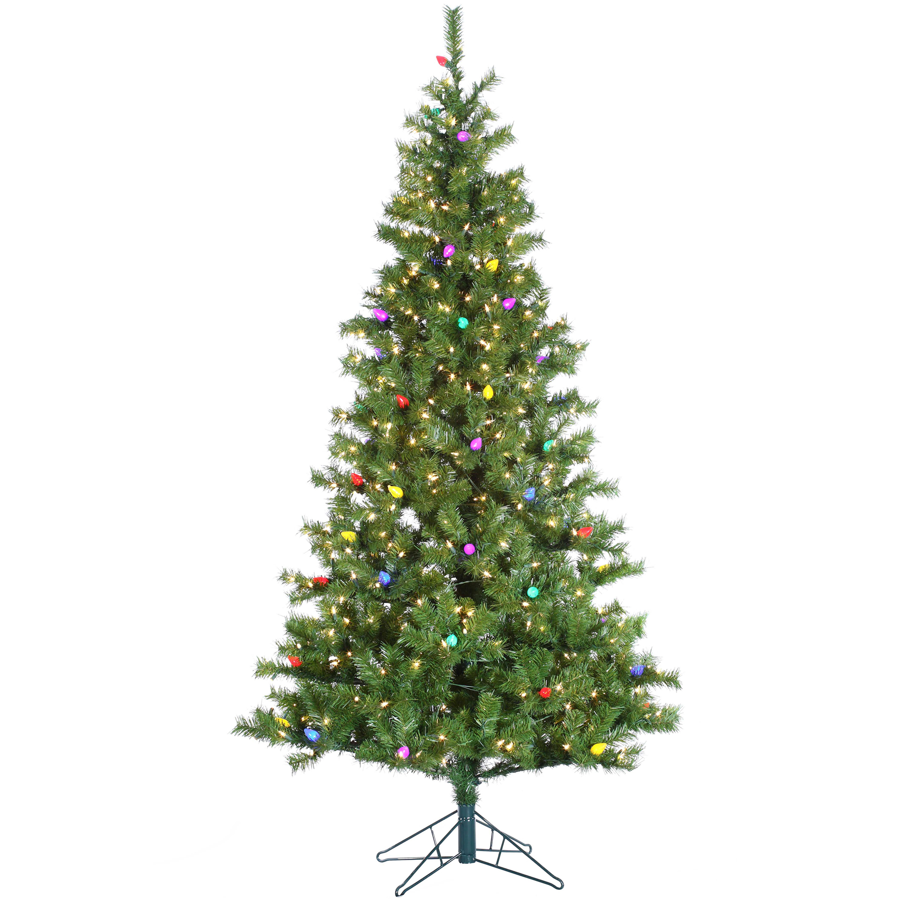 6.5' Pre-Lit Pine Tree with C7 Multi-Colored Lights