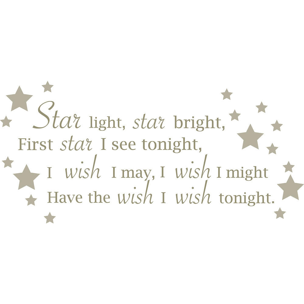 Star Light Star Bright Wall Wishes